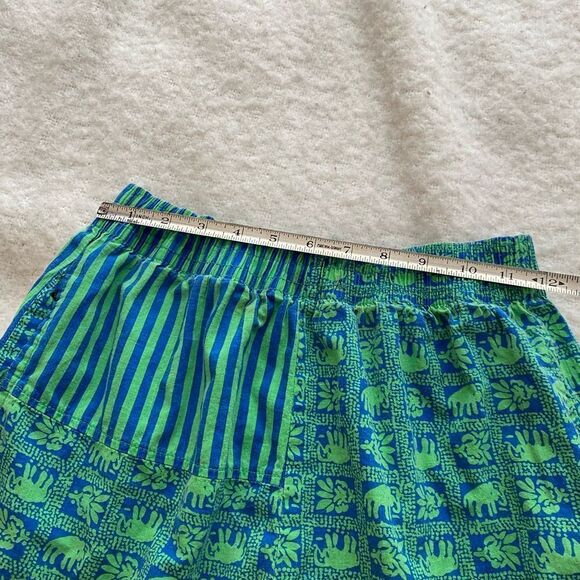 Vintage Teal and Blue Comfy Shorts Size Medium Brand: Peddlers - Picture 6 of 6
